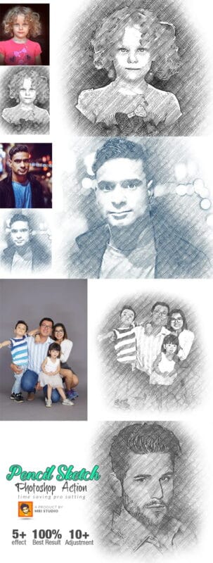 Pencil Sketch Photoshop Action Pencil Sketch Photoshop Action