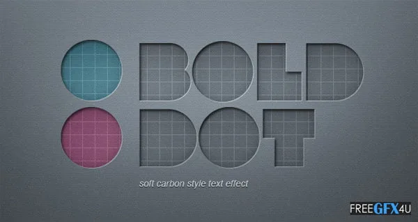 Soft Carbon Psd Text Effect