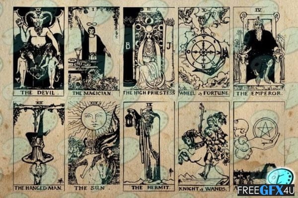 Vintage Tarot Card SVG and PNG Overlays Vintage Tarot Card SVG and PNG Overlays