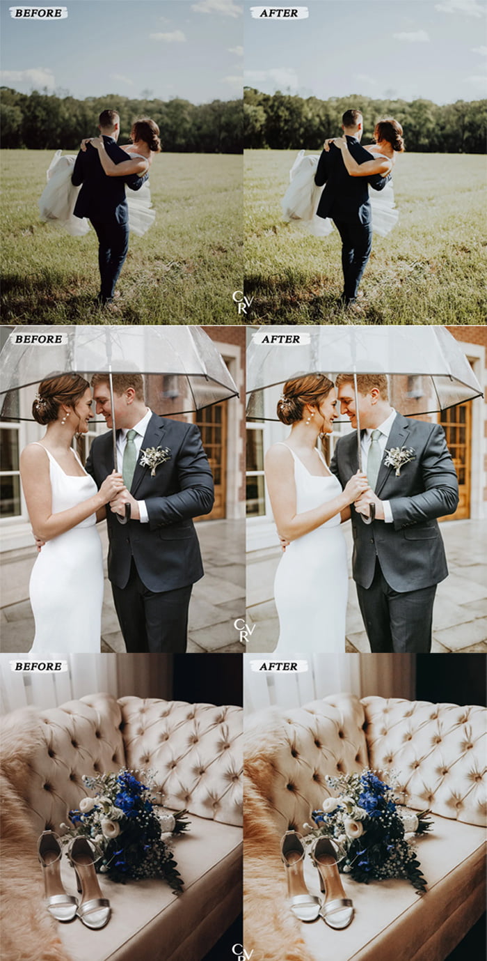 10 Natural Wedding Presets 10 Natural Wedding Presets