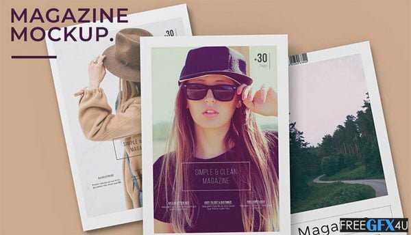 3 Magazine Mockups PSD Free Download Magazine Mockups