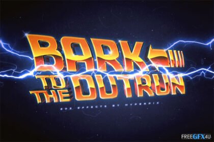 Back To The Future Text Effect