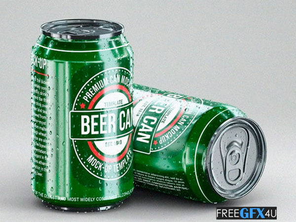 Beer Can Mockup Template Beer Can Mockup