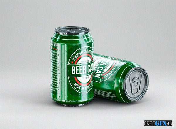 Beer Can Mockup Template Beer Can Mockup