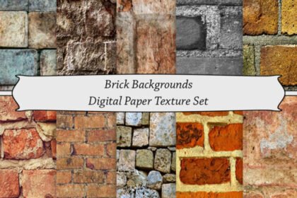 Brick Backgrounds Digital Paper Texture
