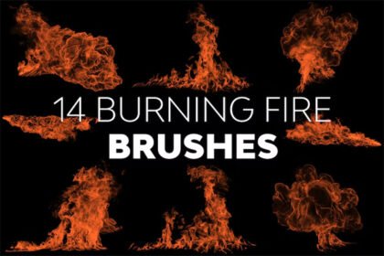 Flaming Fire Brushes
