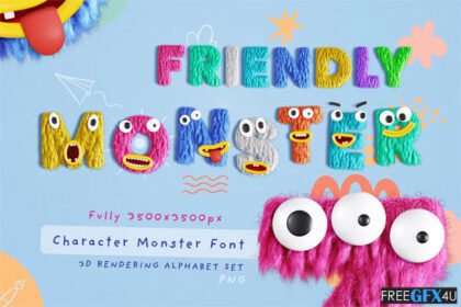 Friendly Monster Typography Creator