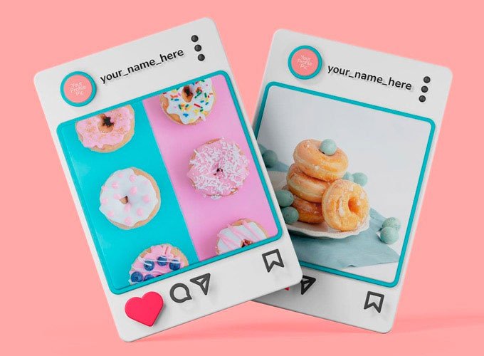 Instagram Post On Mobile Mockup
