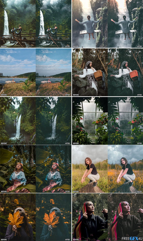 Moody Dark Green Lightroom Presets Moody Dark Green Presets