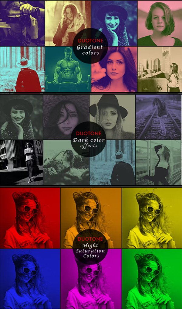 Photoshop Action in Duotone Photoshop Action in Duotone