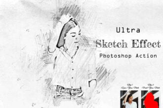 Ultra Sketch Effect Photoshop Action