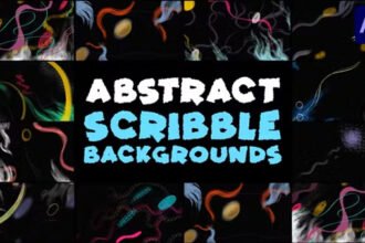 Abstract Scribble Backgrounds AE