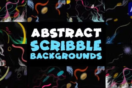 Abstract Scribble Backgrounds AE