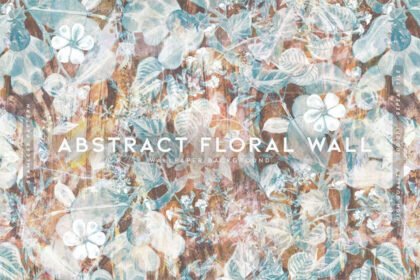 Abstract floral wall