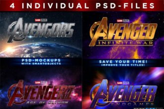 Avengers Text Effects Mockups