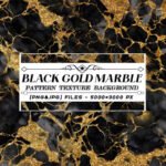 Black and Gold Marble Textures Pattern