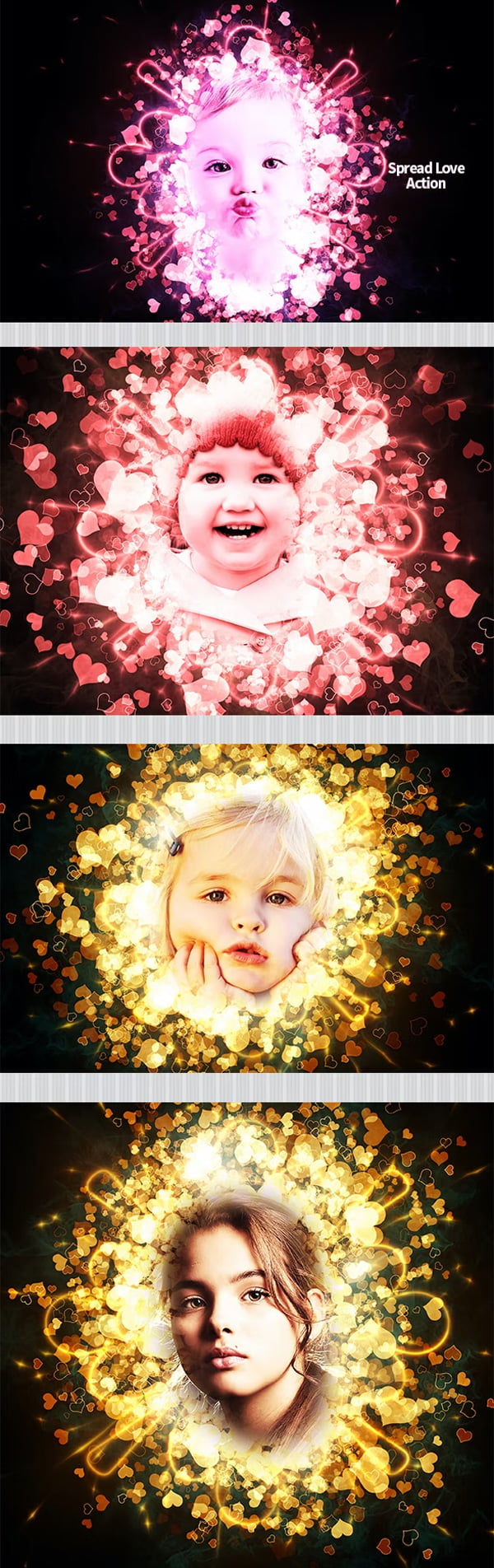 Spread Love Photoshop Action Spread Love Photoshop Action