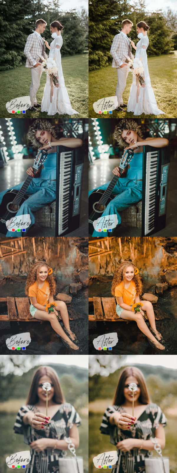 Sunflower Mood Photoshop Actions LUT Sunflower Mood Photoshop Actions LUT