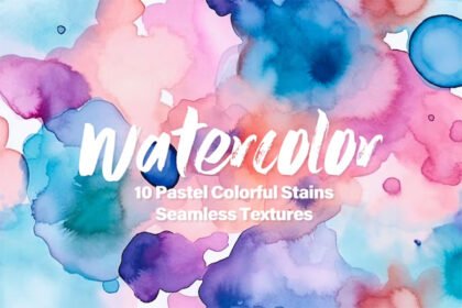 Watercolor Stains Seamless Texture Backgrounds