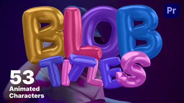 Animated Blob Letters