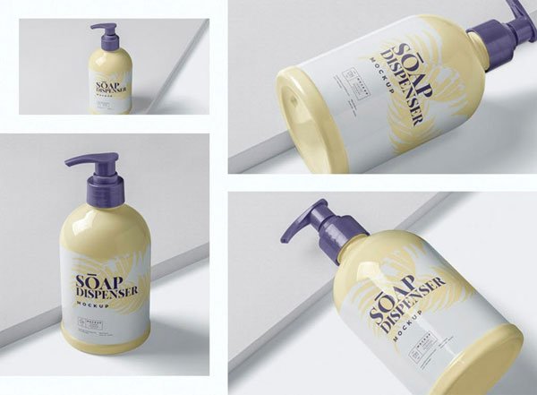 Big Soap Dispenser Mockup Big Soap Dispenser Mockup