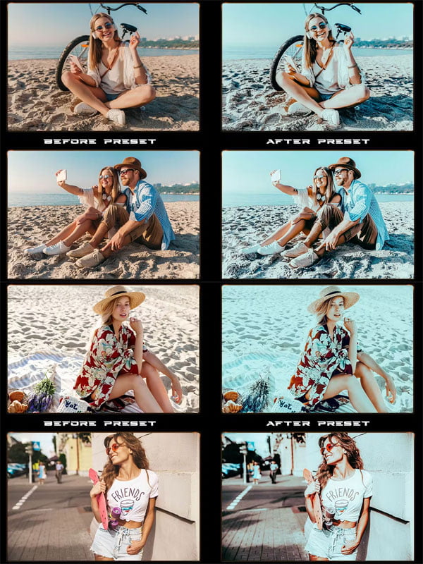 Summer Vibes Photo Effects Presets Mobile & PC Summer Vibes Photo Effects Presets Mobile & PC