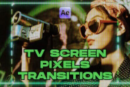 TV Screen Pixels Transitions
