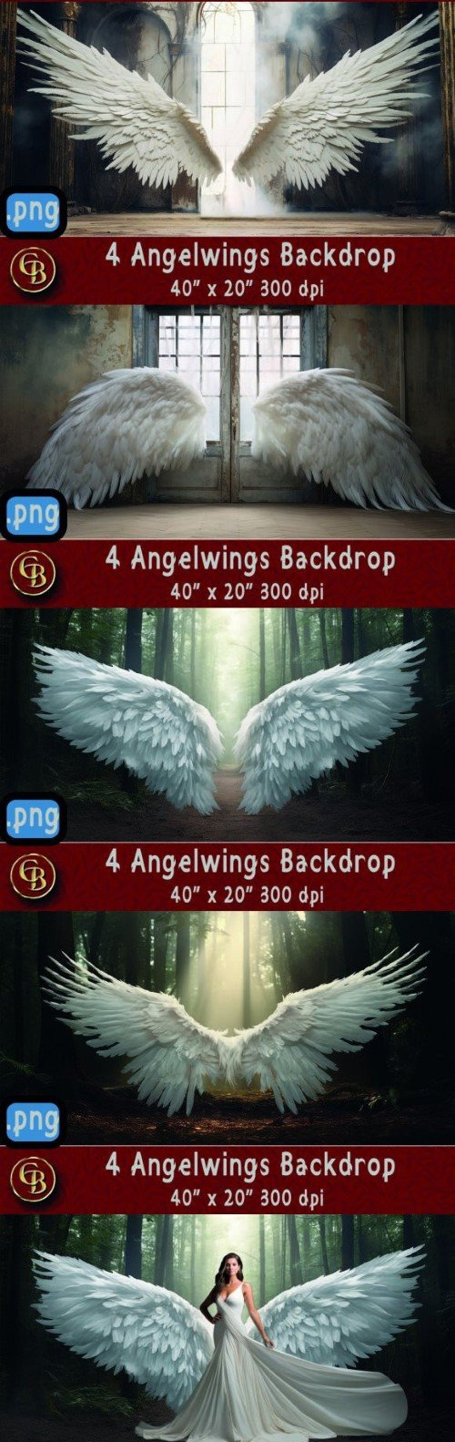 4 Angelwings Backdrops 40x20 300dpi