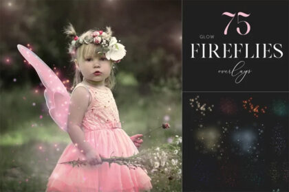 75 Fireflies Photoshop Fairy Overlay 