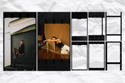 8 Retro Black Film Frames Instagram