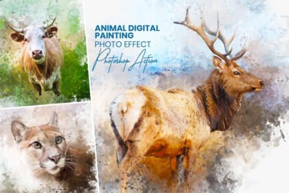 Animal Digital Painting Photo Effect