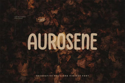 Aurosene Decorative Font