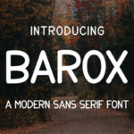 Barox Sans Serif Font
