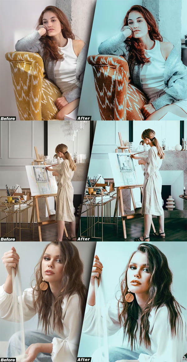 Clean Natural Portrait Presets Mobile and Desctop