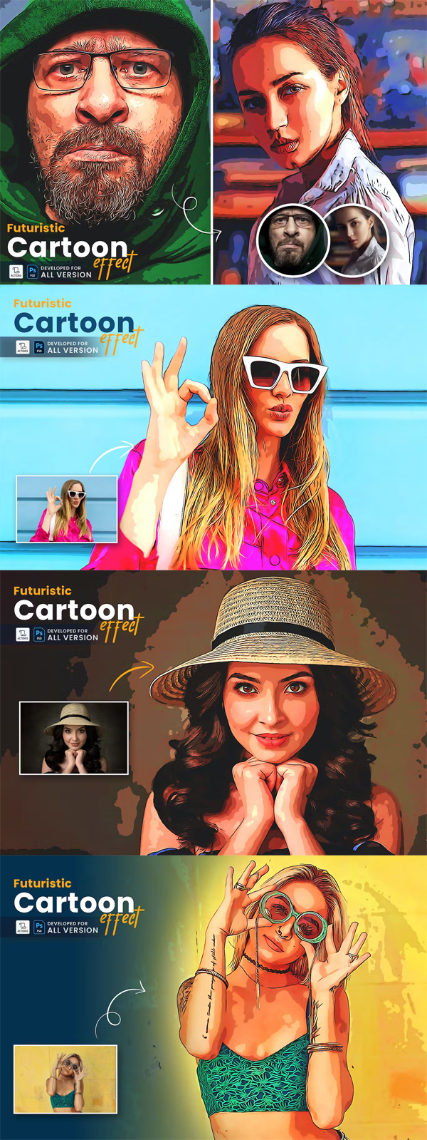 Futuristic Cartoon Effect