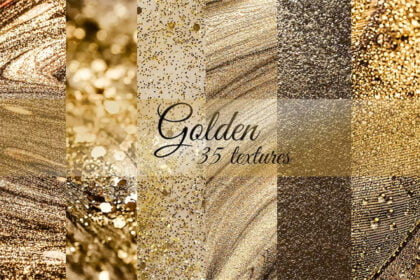 Golden Glitter Texture Backgrounds