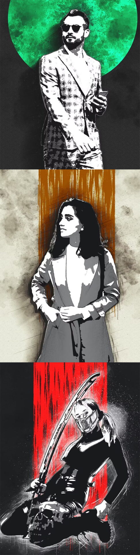 Inka Japanese Ink Art Photoshop Action Inka Japanese Ink Art Photoshop Action
