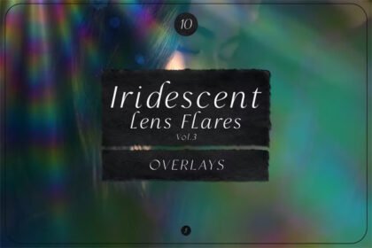 Iridescent Lens Flares Overlays V.3