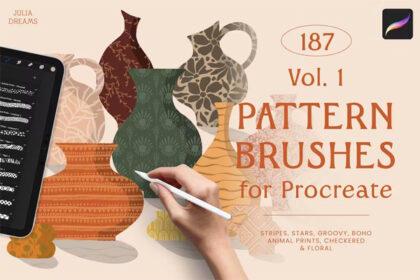 Pattern Brushes for Procreate V.1
