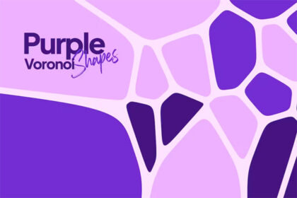 Purple Voronoi Shapes