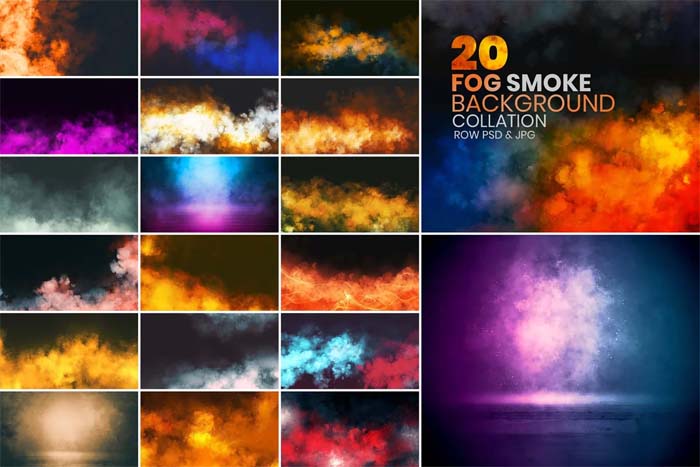 20 Fog Smoke Background Collation