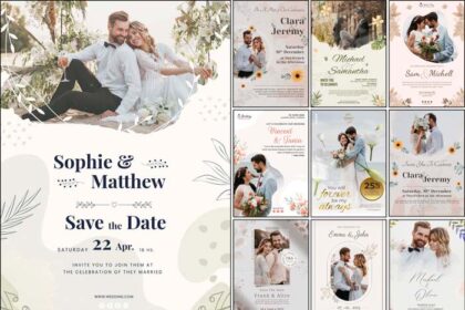 Top 10 Wedding Invitation Card Design PSD