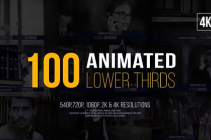 100 Animated Lower Thirds