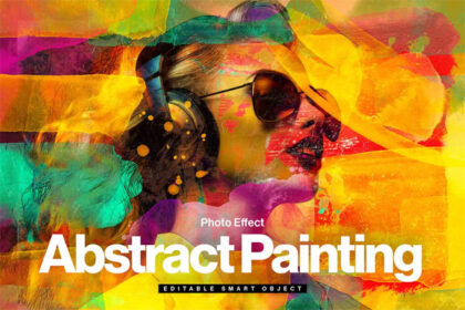 Abstract Painting Photo Effects Template