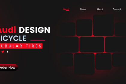 Bicycling Website Banner Design
