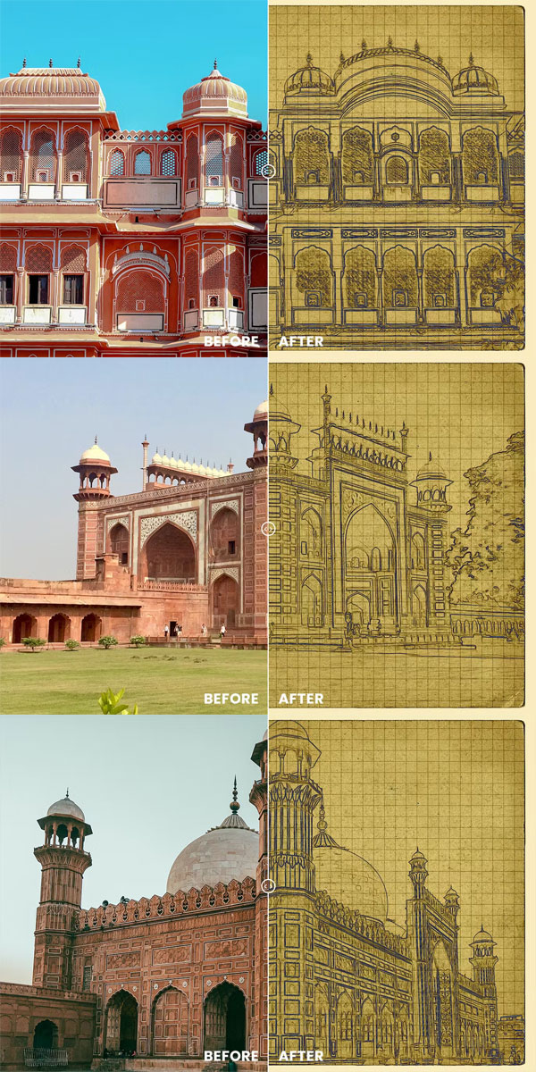 Blueprint Vintage Photo Effect Blueprint Vintage Photo Effect