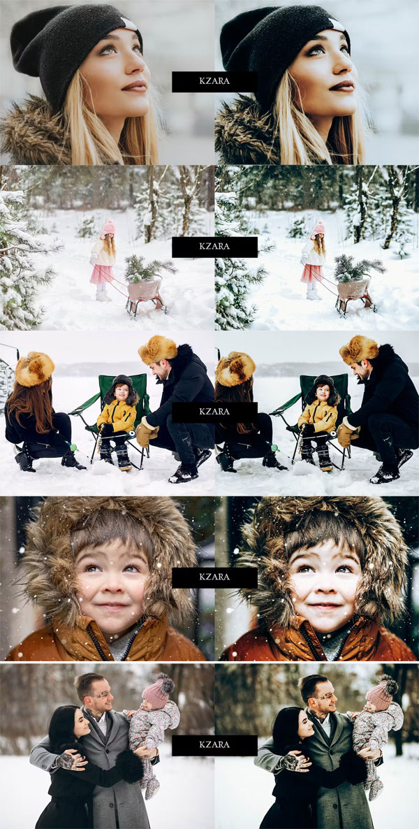 Cinematic Winter Lightroom Presets Cinematic Winter Lightroom Presets