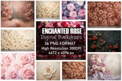 Enchanted Rose Fine Art Backdrops