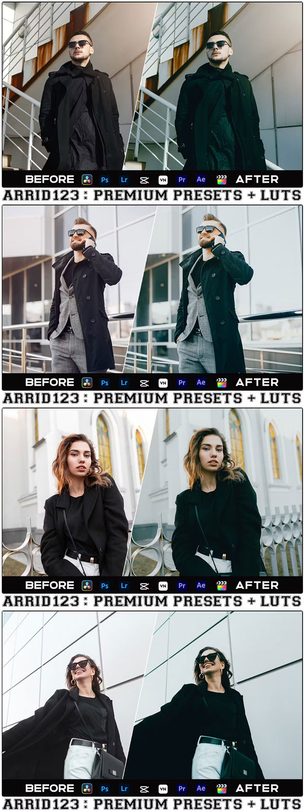 Minimalist Fashion Presets and Luts for Mobile Desktop