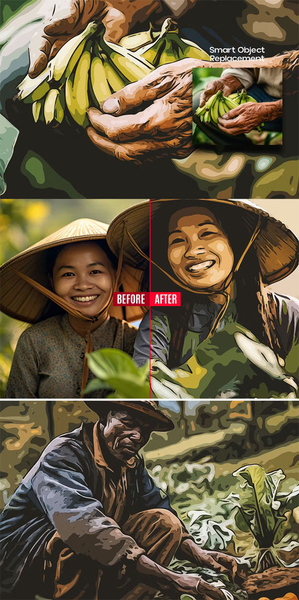 Realistic Oil Painting Photo Effect Realistic Oil Painting Photo Effect